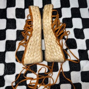 Forever 21 Lace-Up Espadrille Wedges